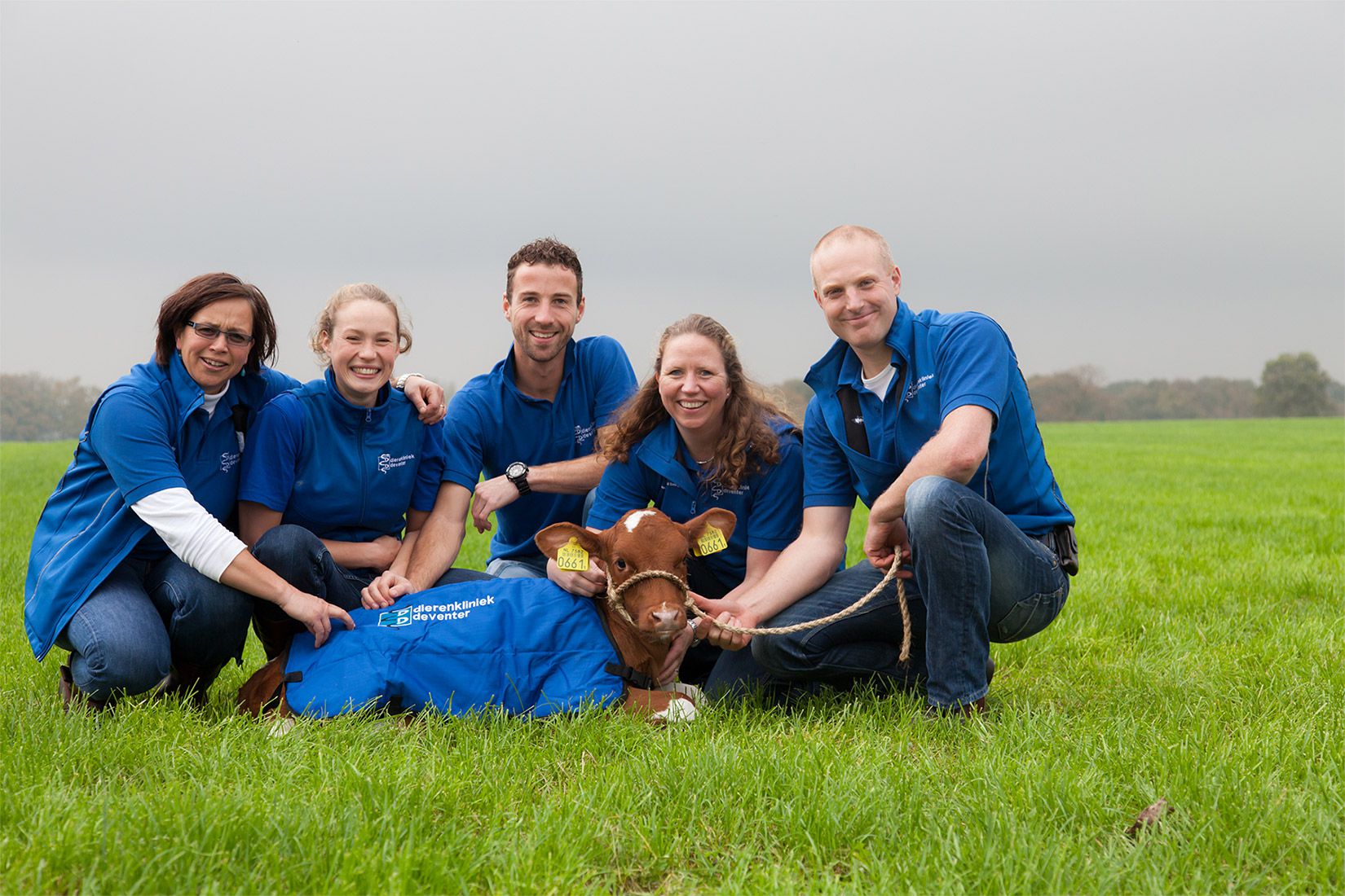 Team foto landbouwhuisdieren